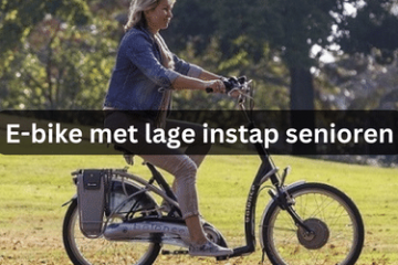 E-bike met lage instap senioren