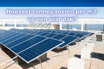 hoeveel zonnepanelen per m2 plat dak