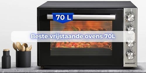 vrijstaande oven 70 liter